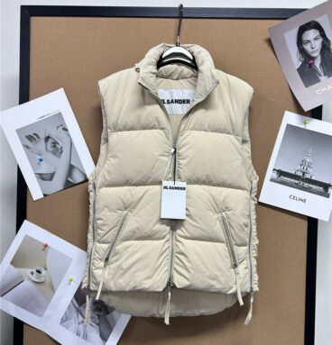 jil sander new high-definition fabric down vest