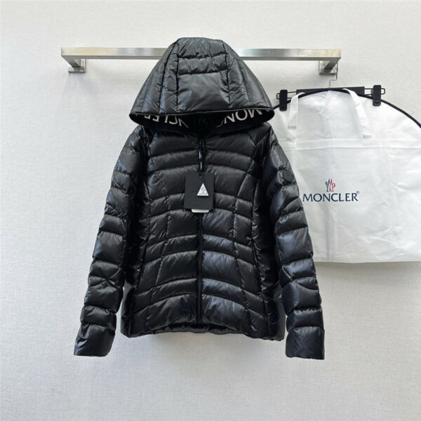 moncler hooded short down jacket