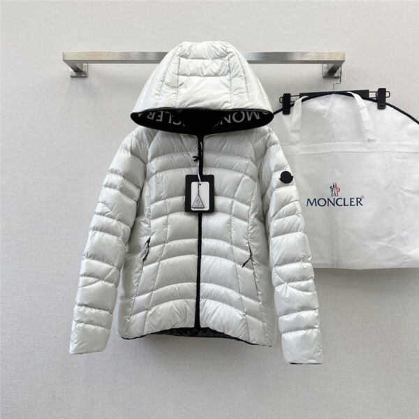 moncler hooded short down jacket