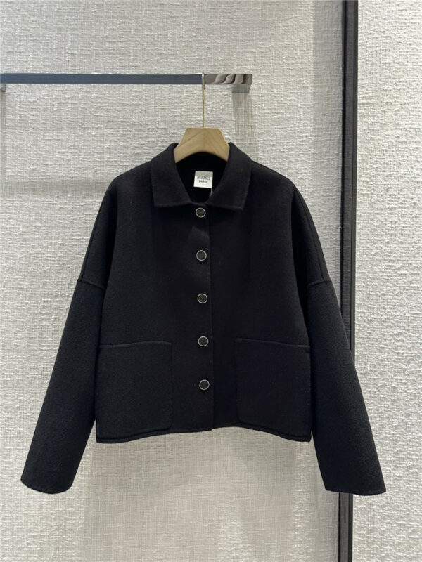 Hermès handmade short cashmere coat