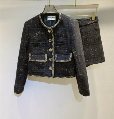 Chanel patchwork Xiaoxiang jacket + Xiao A shorts