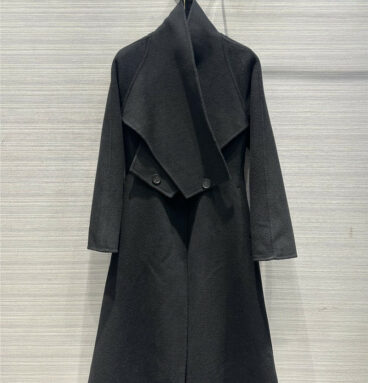dior double-sided woolen cross scarf collar coat