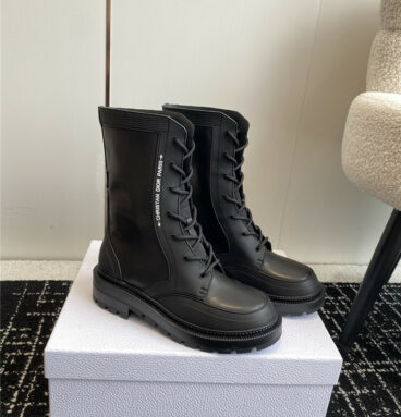 dior new lace up martin boots