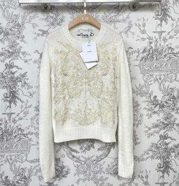 dior butterfly constellation series cashmere hanging sweater