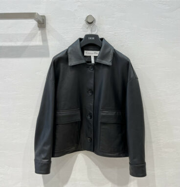 dior classic big pocket leather jacket