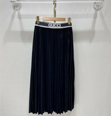 gucci new webbing pleated skirt