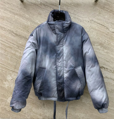 Acne Studios gradient ripple mid-neck cotton jacket