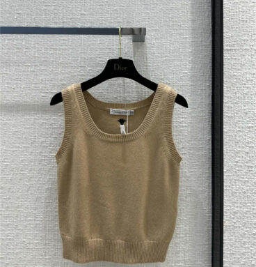 dior new color cashmere knitted vest