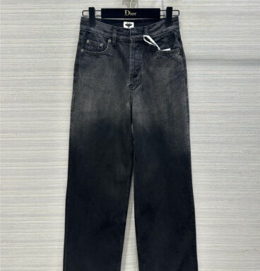 dior vintage gradient wash craft straight jeans