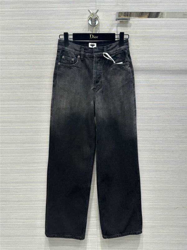 dior vintage gradient wash craft straight jeans