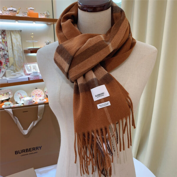 Burberry classic plaid cashmere scarf
