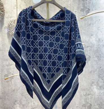 dior letter print blend shawl