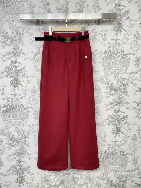 celine new straight casual pants