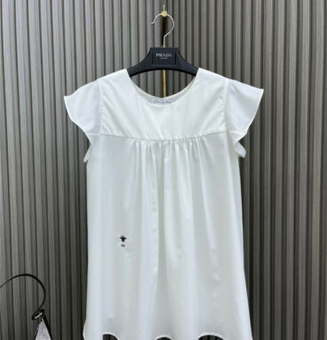 dior new style small flying sleeve short sleeve shirt