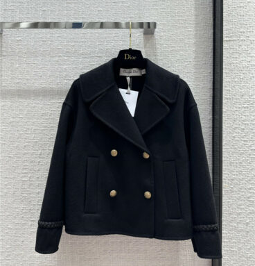 Dior elegant lapel double-breasted short coat