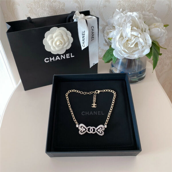 chanel letter necklace