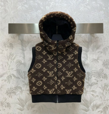 louis vuitton LV presbyopic teddy hooded stand collar vest