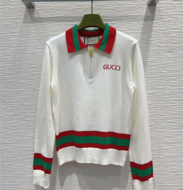 gucci classic POLO sweater