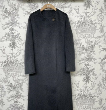 Hermès new round neck woolen long coat