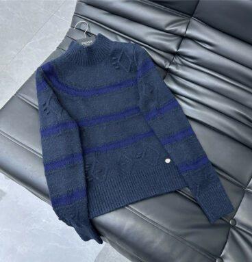 chanel wool knitted turtleneck bottoming shirt