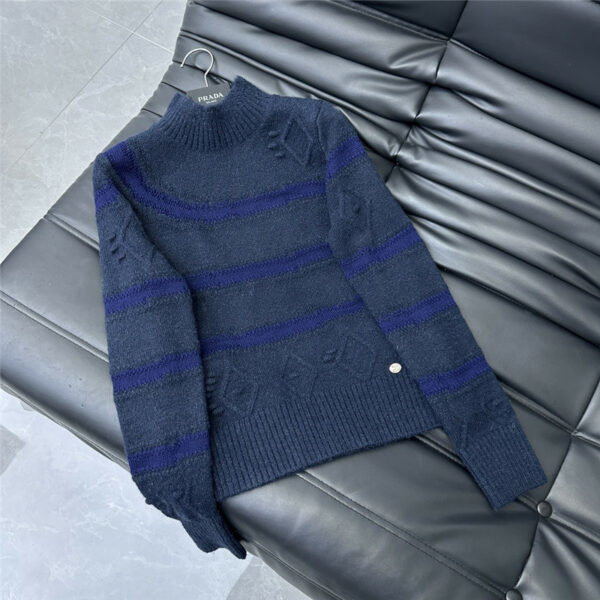 chanel wool knitted turtleneck bottoming shirt