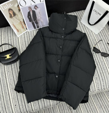 acne studios new stand collar bread down jacket