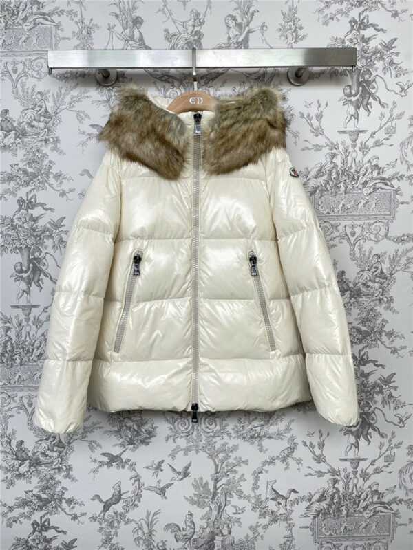 moncler new Laiche hooded fur collar down jacket