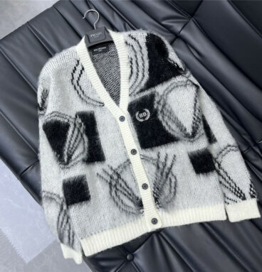 Balenciaga mohair knitted cardigan
