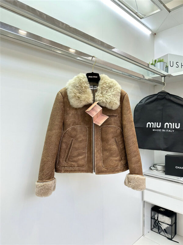 miumiu fur one-piece jacket