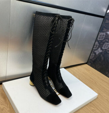 dior metallic pearl heel knight boots for women