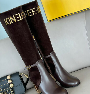 fendi autumn and winter Delfina original calfskin high boots
