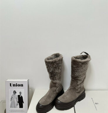 Brunello Cucinelli new wool ankle boots