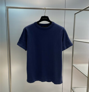 louis vuitton LV new cotton embroidered knitted T-shirt