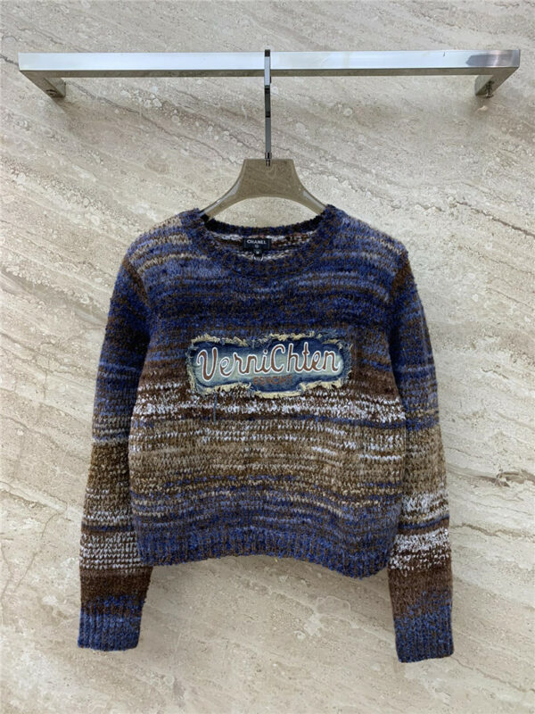 chanel new round neck knitted pullover knitted sweater