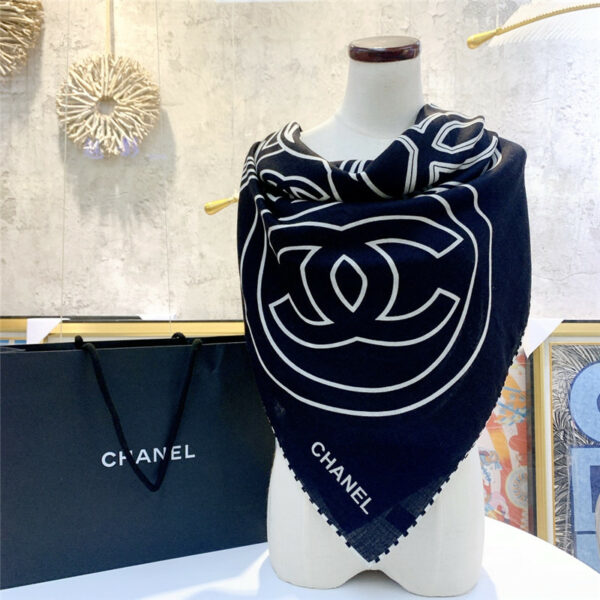 chanel new product "double C logo" scarf