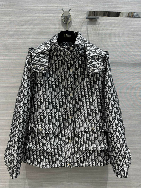 dior hooded detachable padded jacket