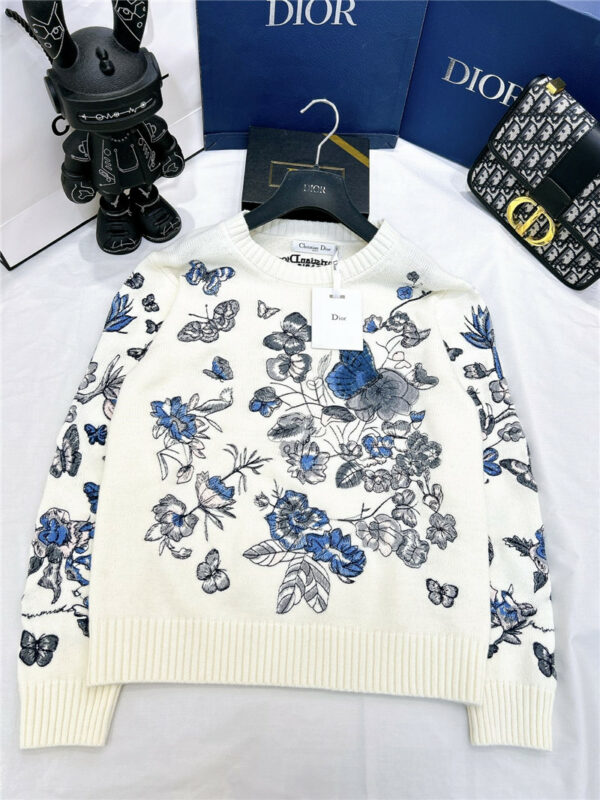 dior floral sweater