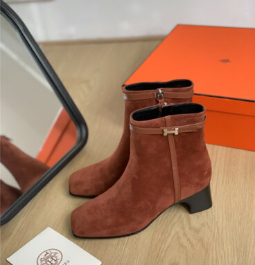Hermès new autumn and winter short boots