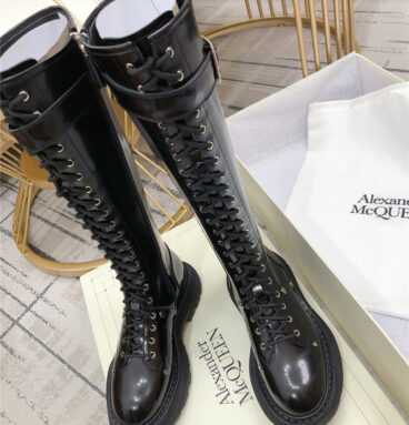 Alexander mcqueen new lace-up boots