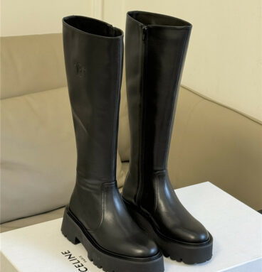 celine autumn and winter thick sole knee boots