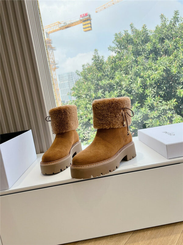 celine new autumn and winter warm fur boots