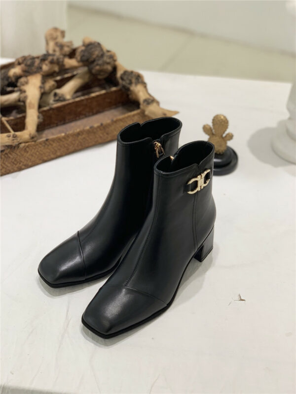 Salvatore Ferragamo block heel boots