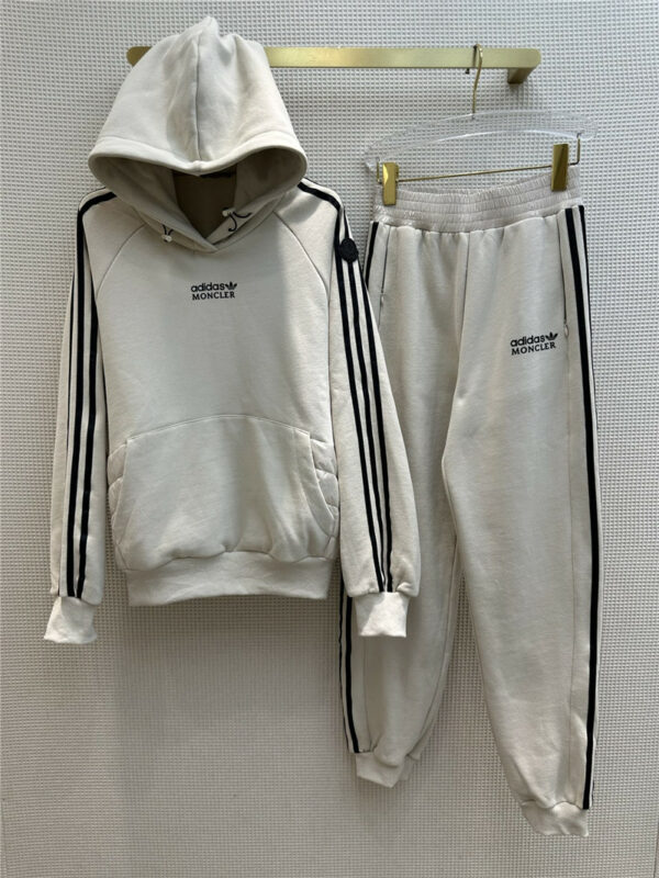 moncler x adidas hooded fleece athleisure suit