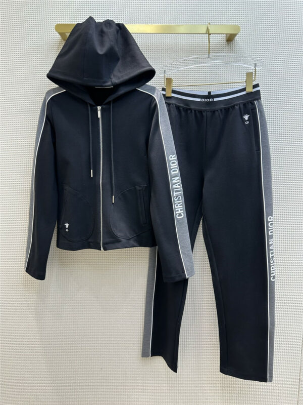 dior new early autumn hooded sports suit