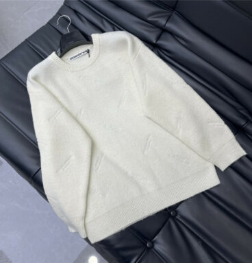 alexander wang embroidered crew neck knitted top