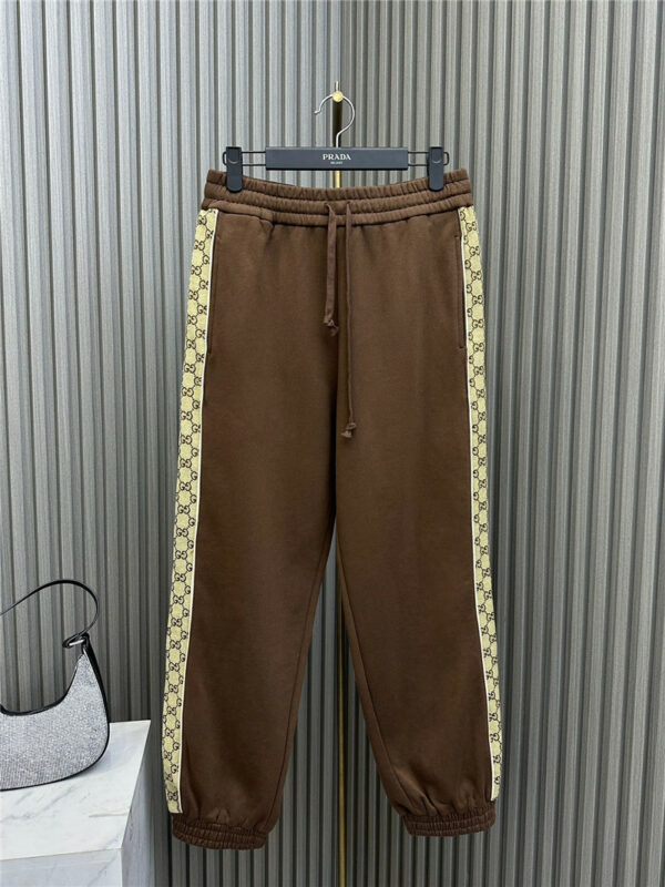 gucci patchwork jogging trousers