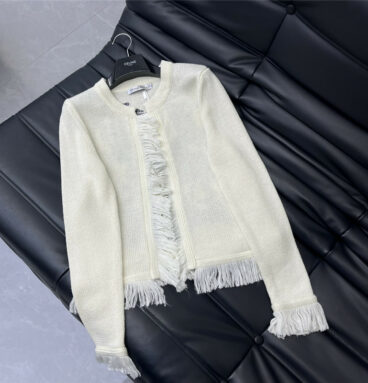 dior beardless buttoned knitted cardigan