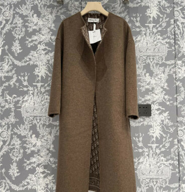 dior new hooded bathrobe style long coat