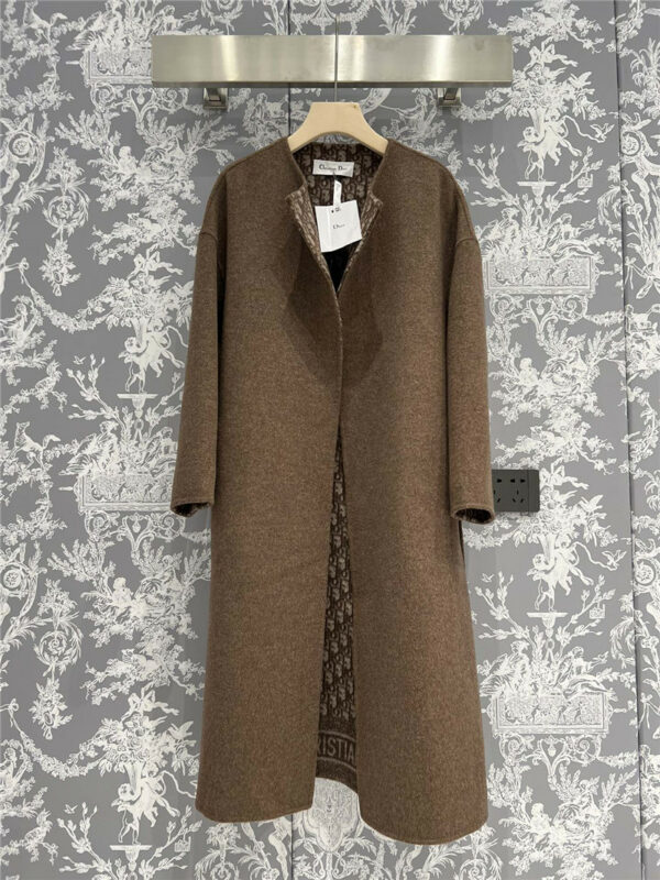 dior new hooded bathrobe style long coat