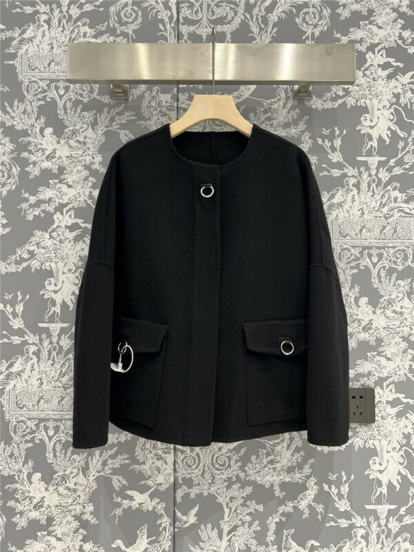 Hermès new autumn and winter woolen short coat